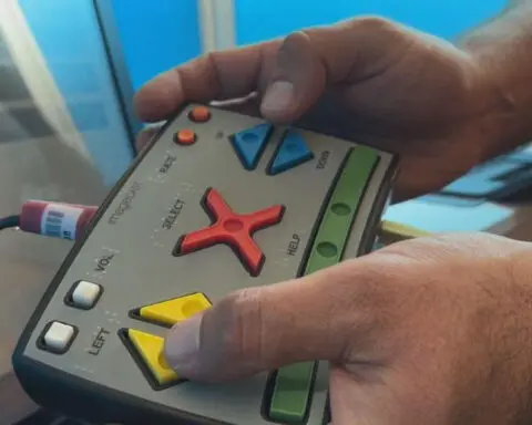 Coloradans with disabilities use special equipment to vote without assistance this election