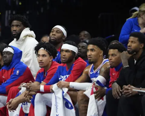 Embiid out on Saturday but 76ers' All-Star center moves closer to return from knee injury