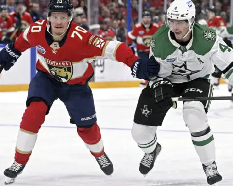 Florida Panthers top Dallas Stars 4-2 and sweep 2-game series in Finland