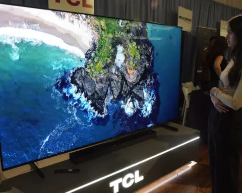 A TV as big as a bed? With the holidays approaching, stores stock more supersize sets