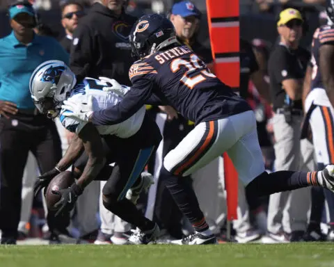 Bears' Tyrique Stevenson not in starting lineup against Cardinals following gaffe last week