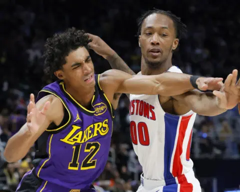 Cunningham has 3rd career triple-double to help the Pistons beat the Lakers, 115-103