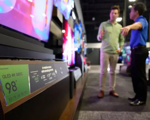 Super giant TVs are flying off store shelves