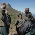 Prince William walks nature trails near South Africa's Table Mountain to promote conservation