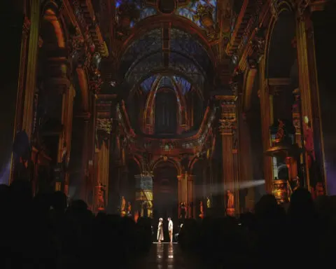 The church of Saint-Sulpice in Paris shines in an immersive light show