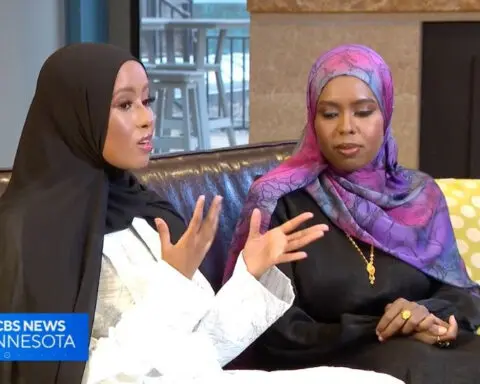 Respiratory therapists create disposable hijabs for Muslim health care workers