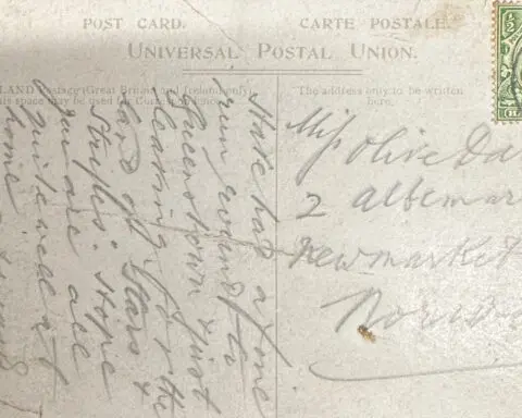 ‘Poignant’ postcard from excited Titanic passenger up for auction