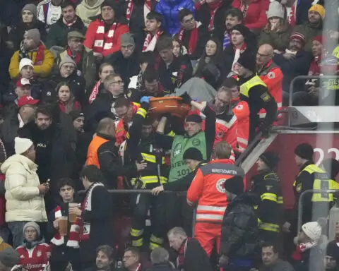 Fan's death overshadows Bayern's win in Champions League as fans refrain from singing