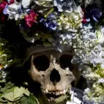 Bolivians carry adorned human skulls asking for favors in the Ñatitas festival in La Paz