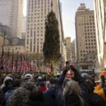 Haul out the holly! Rockefeller Center Christmas Tree arrives in New York City