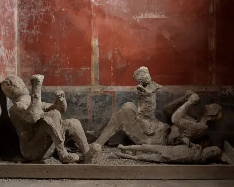 The truth behind embracing figures found in ancient Pompeii