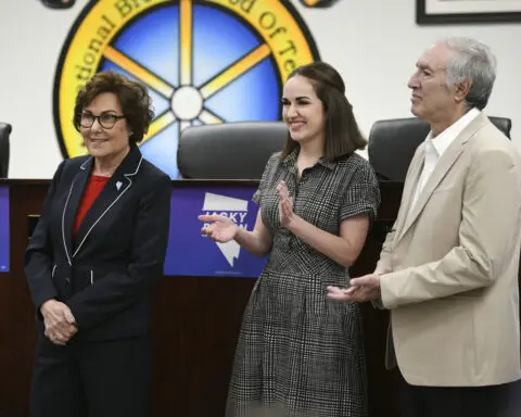 Democratic US Sen. Jacky Rosen is reelected in Nevada, securing battleground seat