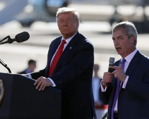 UK minister rules out using Nigel Farage as link to Trump