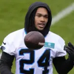 Panthers rookie RB Jonathon Brooks inactive. Giants kicker Graham Gano is active