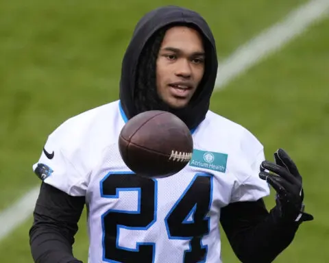 Panthers rookie RB Jonathon Brooks inactive. Giants kicker Graham Gano is active