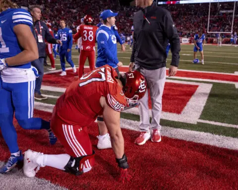 Utah AD Mark Harlan blasts the Big 12 officiating crew after BYU rallies to beat the Utes