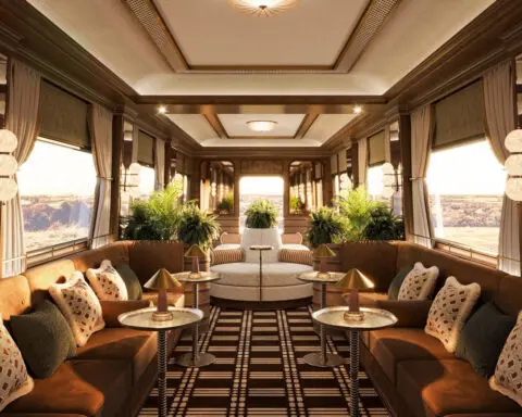 England’s first luxury sleeper train is a garden party on wheels