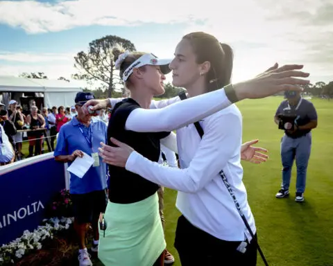 Caitlin Clark draws a big crowd for an LPGA pro-am in Florida