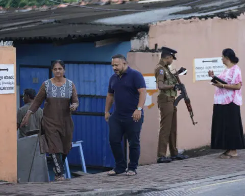 Voting ends in Sri Lanka's parliamentary election that's key for its new Marxist-leaning president