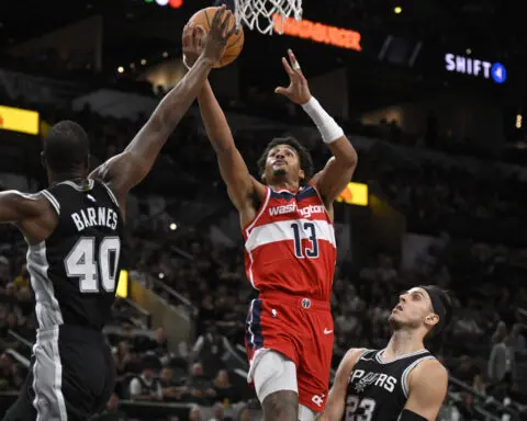 Wembanyama has career-high 50 points and 8 3-pointers to help Spurs top Wizards, 139-130