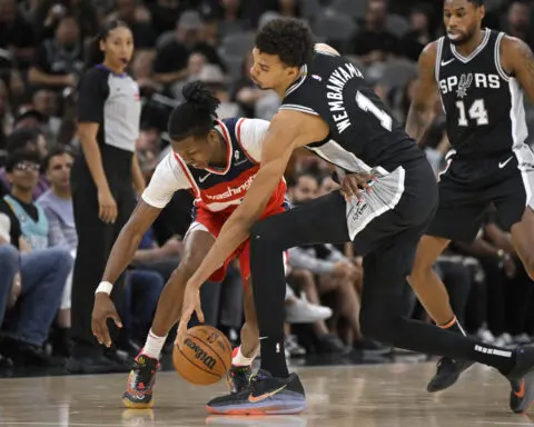 Wembanyama shrugs off 50-point performance that leaves teammates in awe as Spurs top Wizards 139-130