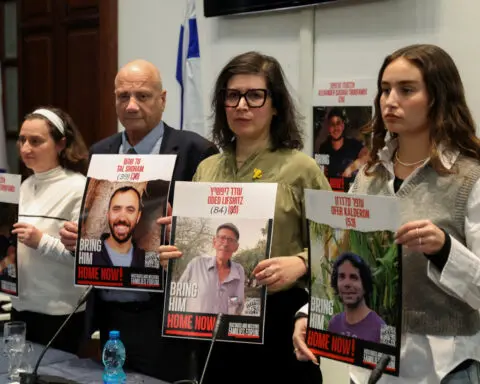 Families of Israeli hostages still in Gaza call on Trump, Biden to work together
