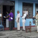 Party of Sri Lanka's new Marxist-leaning president takes large lead in parliamentary vote