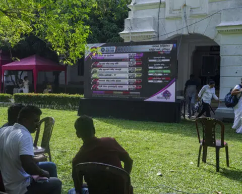 Party of Sri Lanka's new Marxist-leaning president wins two-thirds majority in parliament