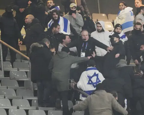 Police make 2 arrests after brief fan-fight at high-security France-Israel soccer match