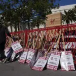 Strike by workers at a casino near the Las Vegas Strip enters 2nd day