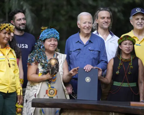 From the Amazon rainforest, Biden declares nobody can reverse US progress on clean energy