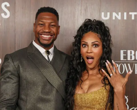 Jonathan Majors and Meagan Good are engaged