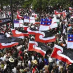 35,000 crowd New Zealand's Parliament grounds in support of Māori rights