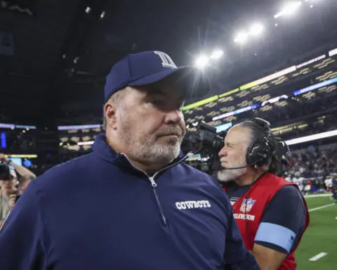 Cowboys fall at home again after piece of roof comes down before loss to Texans