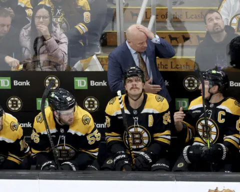 Bruins fire coach Jim Montgomery after slow start in regular season follows playoff disappointments