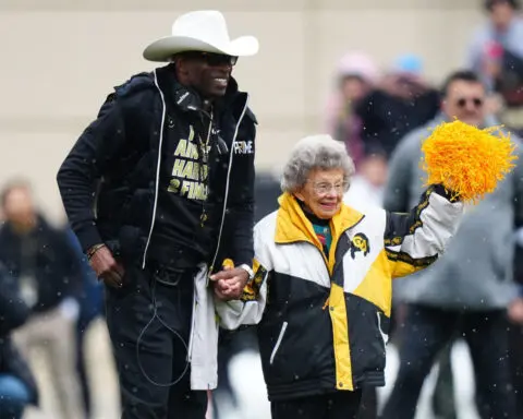 Deion Sanders honors 100-year-old Colorado Buffaloes superfan with ‘Peggy’ apparel line