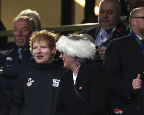 Pop star Ed Sheeran helps favorite soccer team sign player before getting on stage with Taylor Swift