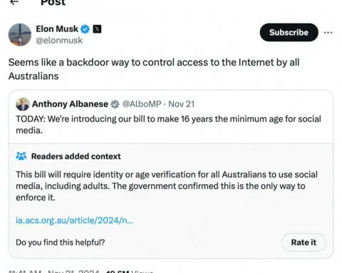 Elon Musk blasts Australia's planned ban on social media for children