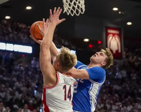 Duke's Cooper Flagg thrives in first true road environment, quieting Arizona crowd with 24 points