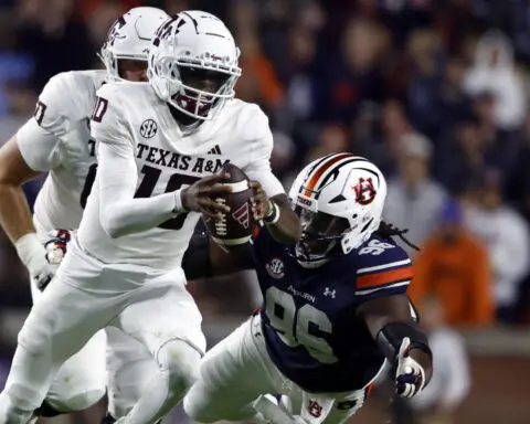 Auburn wins 43-41, four-OT thriller over playoff hopeful No. 15 Texas A&M