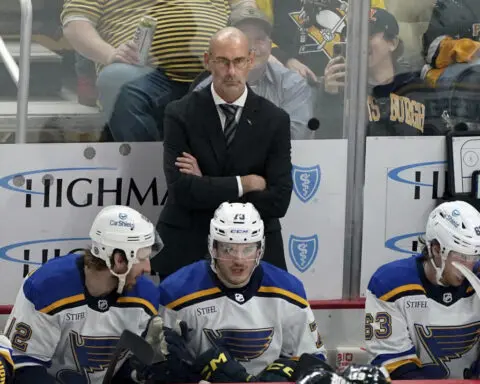 St. Louis Blues fire Drew Bannister and hire Jim Montgomery as coach