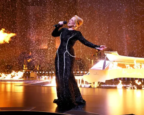 Adele bids a tearful farewell to Las Vegas audience on final night of her residency