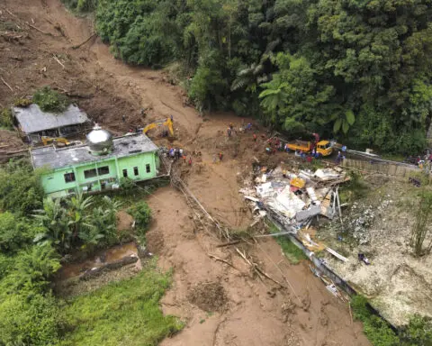 Landslide and flash floods hit Indonesia’s Sumatra island, leaving 16 dead and 6 missing