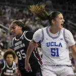 UCLA women looking for more after upsetting South Carolina. First win over No. 1 team in 21 tries