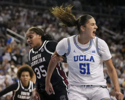 UCLA women looking for more after upsetting South Carolina. First win over No. 1 team in 21 tries