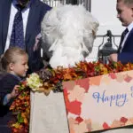 Joe Biden begins final White House holiday season with turkey pardons for 'Peach' and 'Blossom'