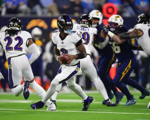 John Harbaugh beats brother Jim as Baltimore Ravens overcome Los Angeles Chargers on Monday Night Football