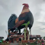 It’s the world’s largest building shaped like a chicken. It’s also a hotel