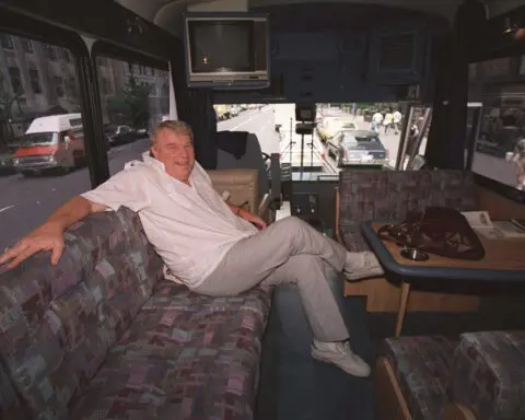 NBC honors John Madden on Thanksgiving by taking the original Madden Cruiser on one last trip