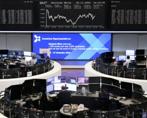 European stocks perk up as markets slow for Thanksgiving